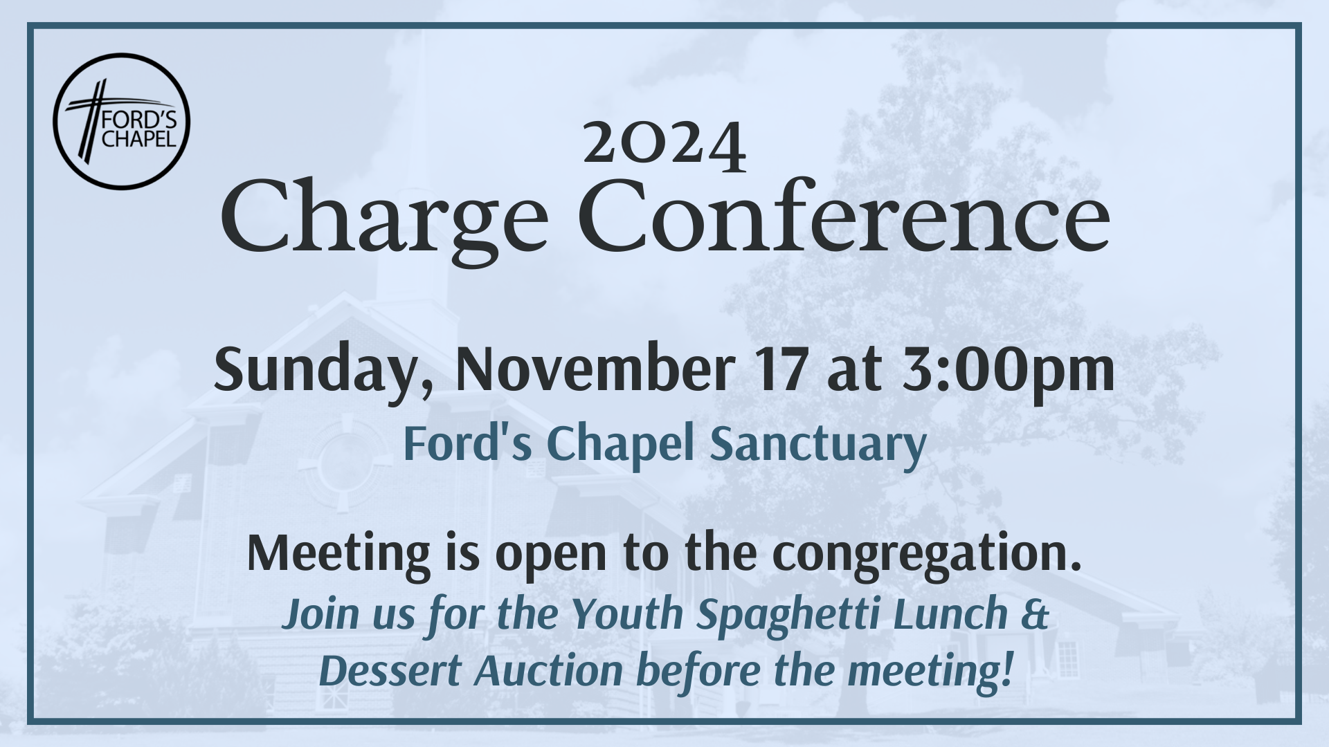 Charge Conference 2024 – Ford's Chapel