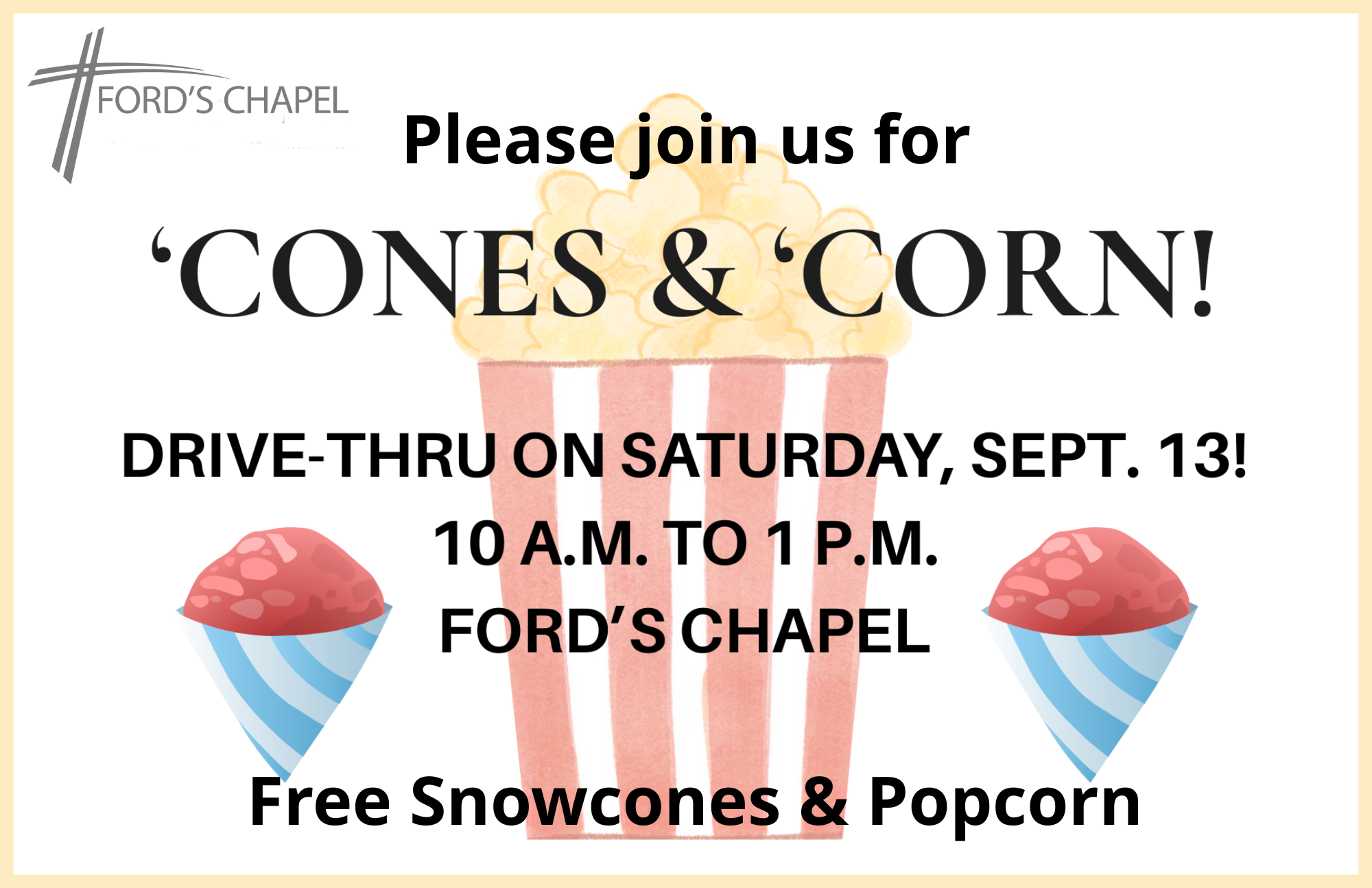 cones n corn (8.5 x 5.5 in)